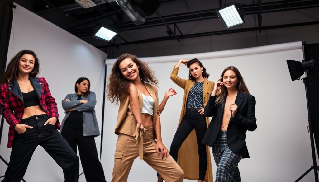 commercial modeling poses